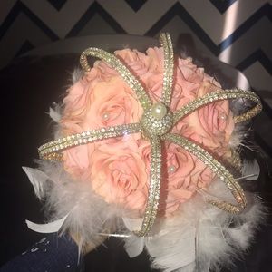 Wedding bouquet rhinestone crystal crown
